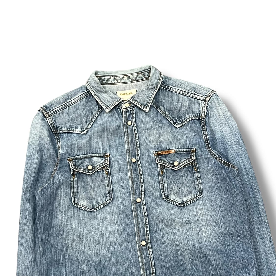  디젤 웨스턴 데님셔츠 y14135 상품이미지4