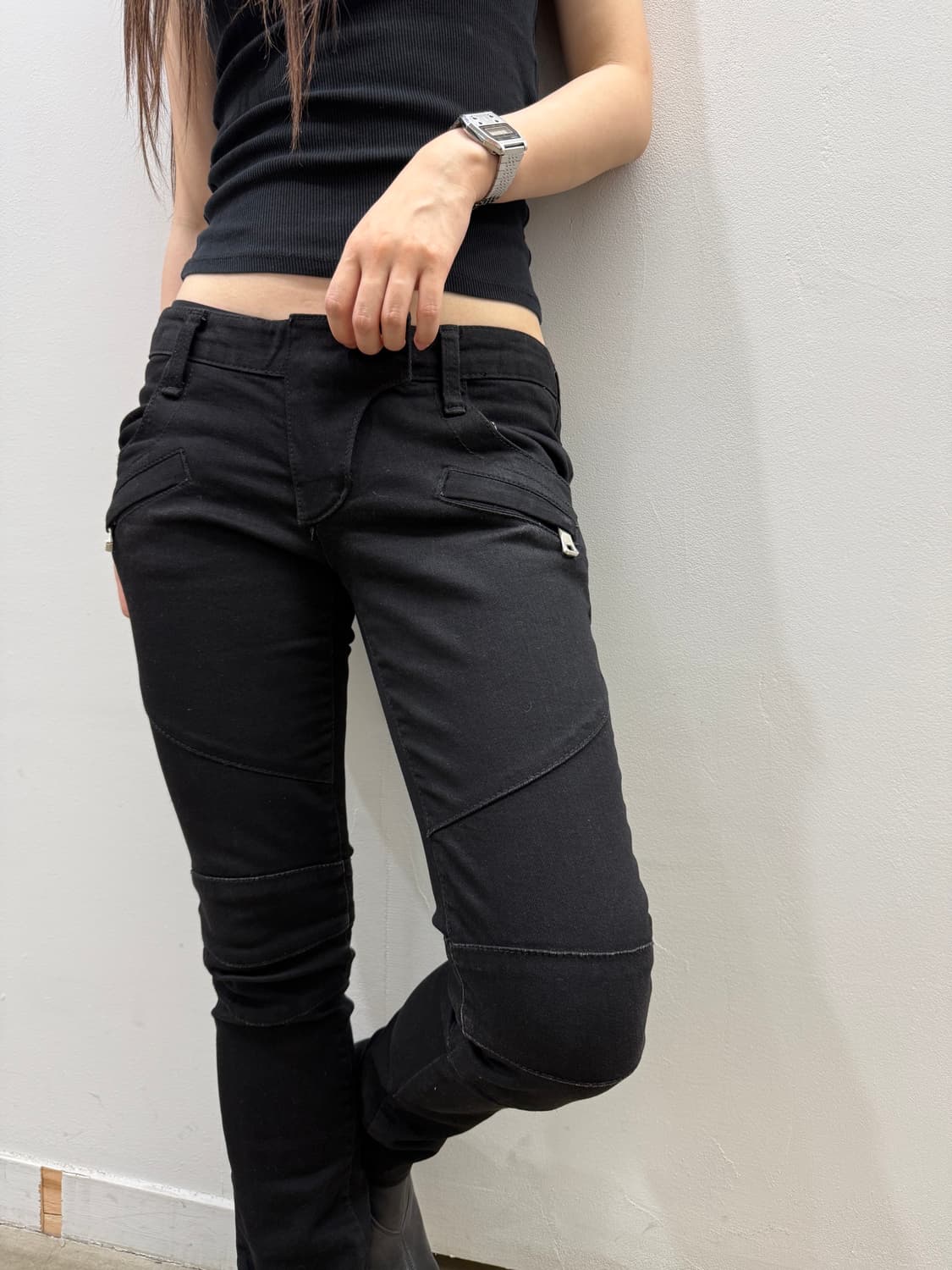 발망 스트레이트 실루엣 데님 진 상품이미지5