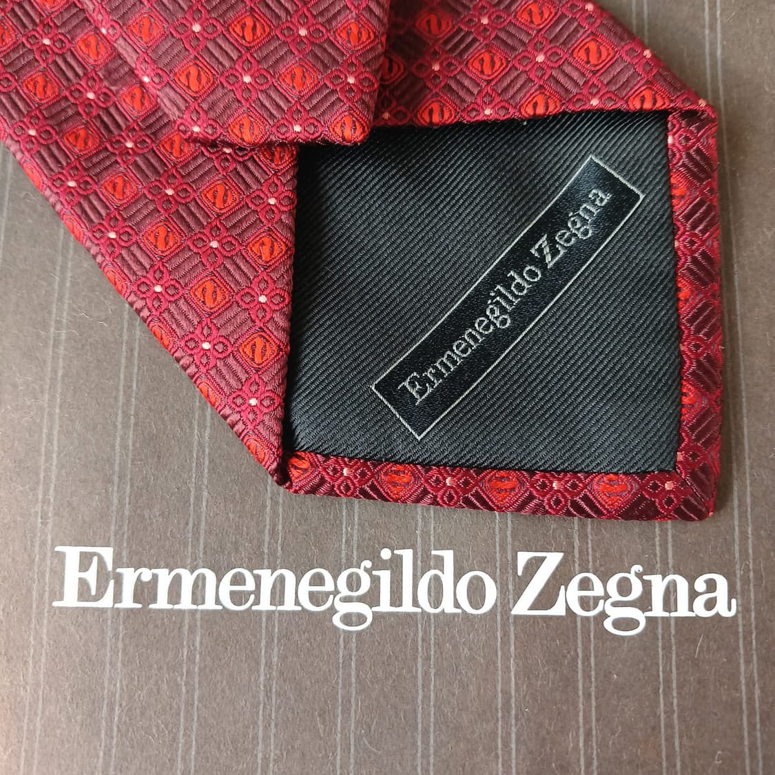 제냐 실크 레드 자카드 넥타이 9.4cm A+등급 A19622
 상품이미지8