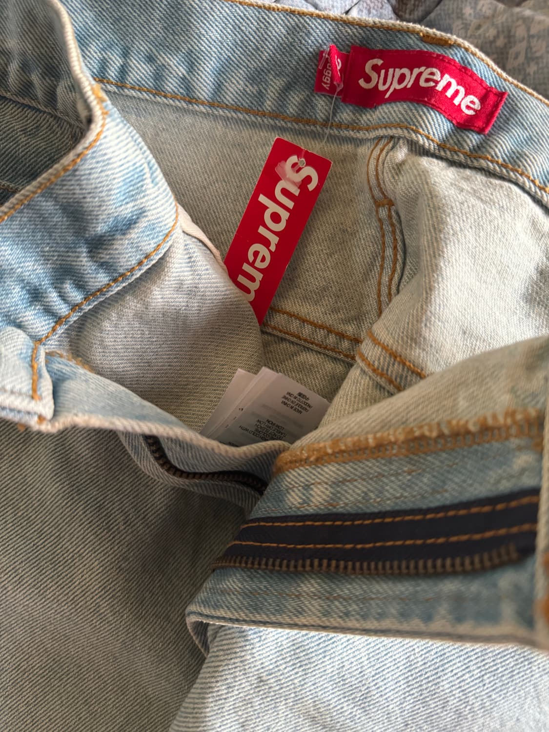 슈프림 24FW 배기 진 연청 데님 36 (택 제거X) 교신O 상품이미지2