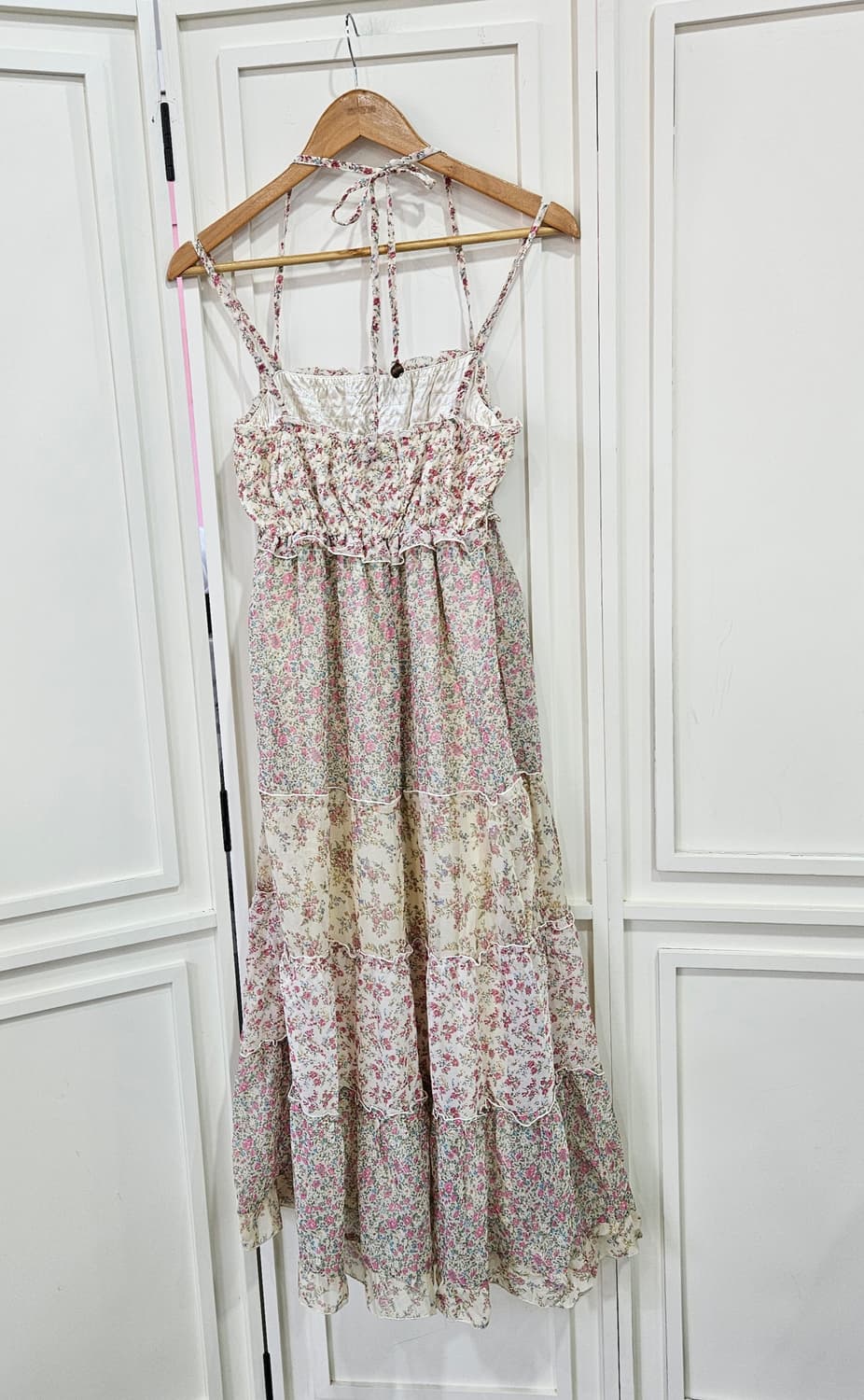 플라워 패치워크 롱 원피스 상품이미지4