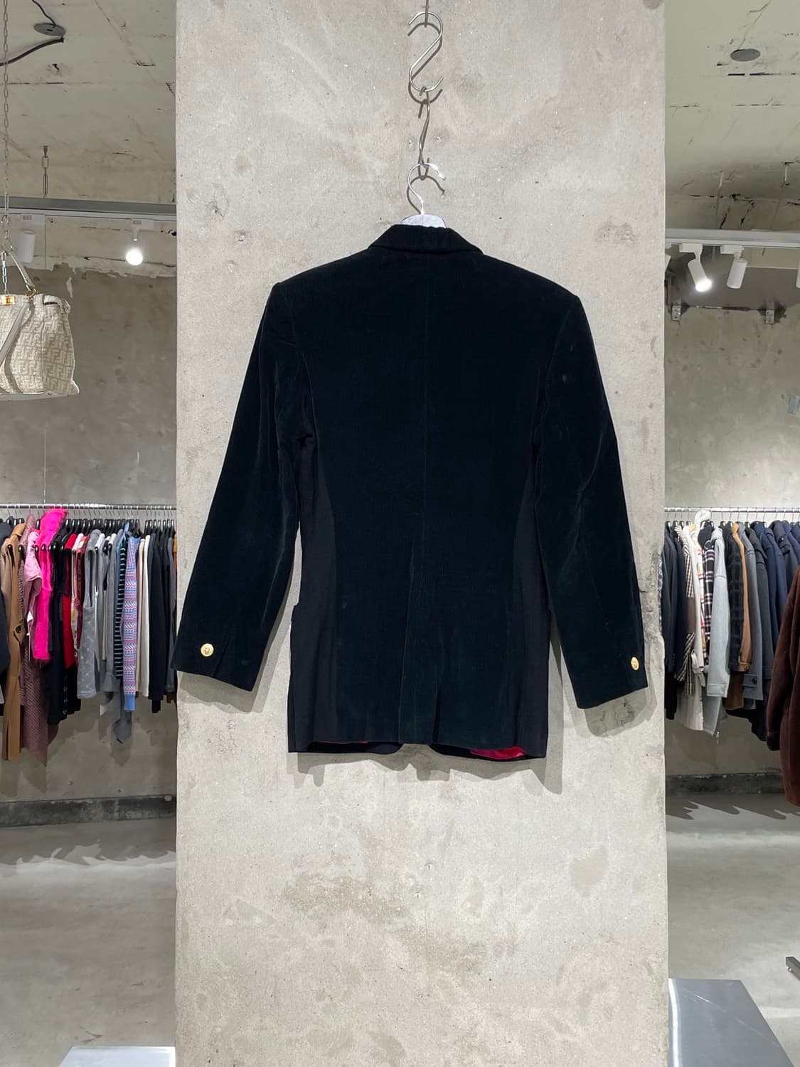 베르수스 블랙 클래식 금장버튼 코듀로이 자켓 상품이미지6