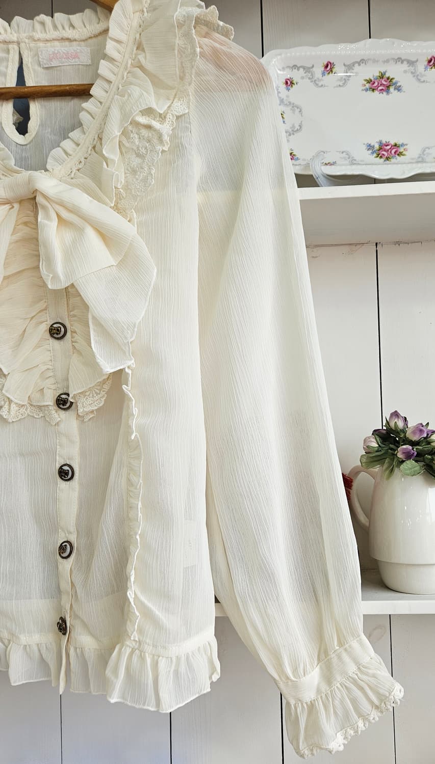 리즈리사(LIZ LISA) 러블리 리본 프릴 블라우스 상품이미지4