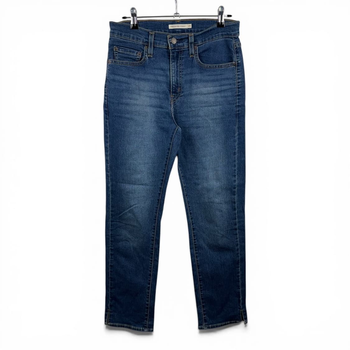 (28) 리바이스 724 하이라이즈 스트레이트핏 중청 데님 팬츠 상품이미지1