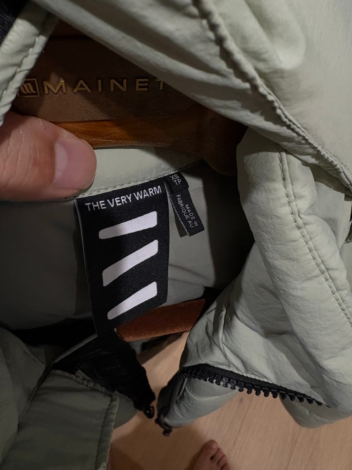 더베리웜 패딩 세이지 xs 상품이미지5