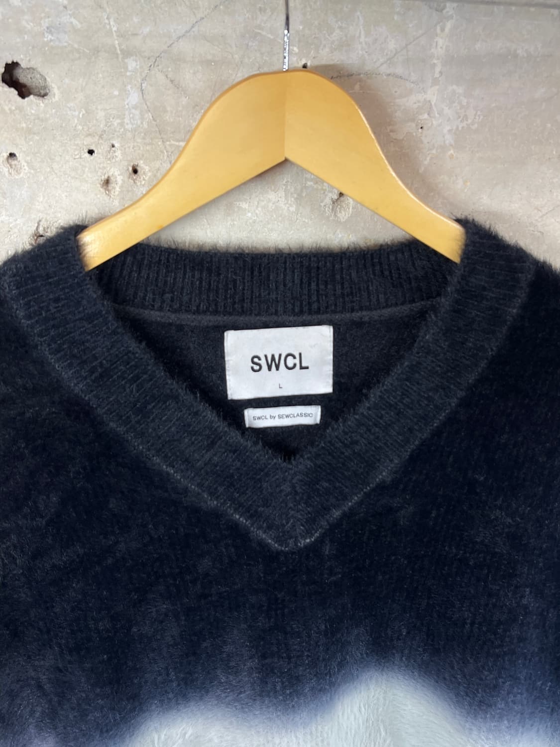 [SEW ClASSIC] 3 clolor block mohair knit 상품이미지4