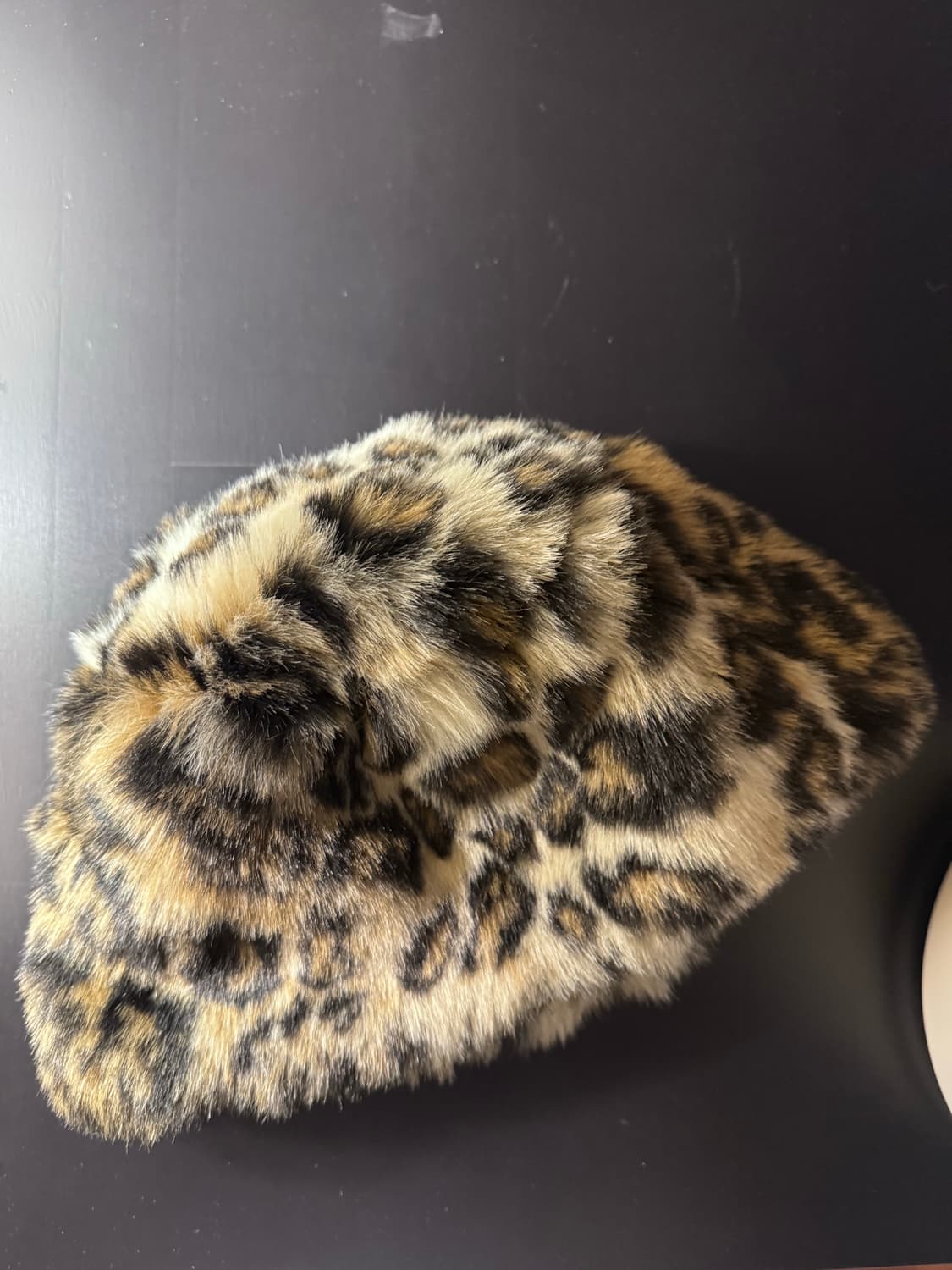 레오파드 퍼 버킷햇 상품이미지2