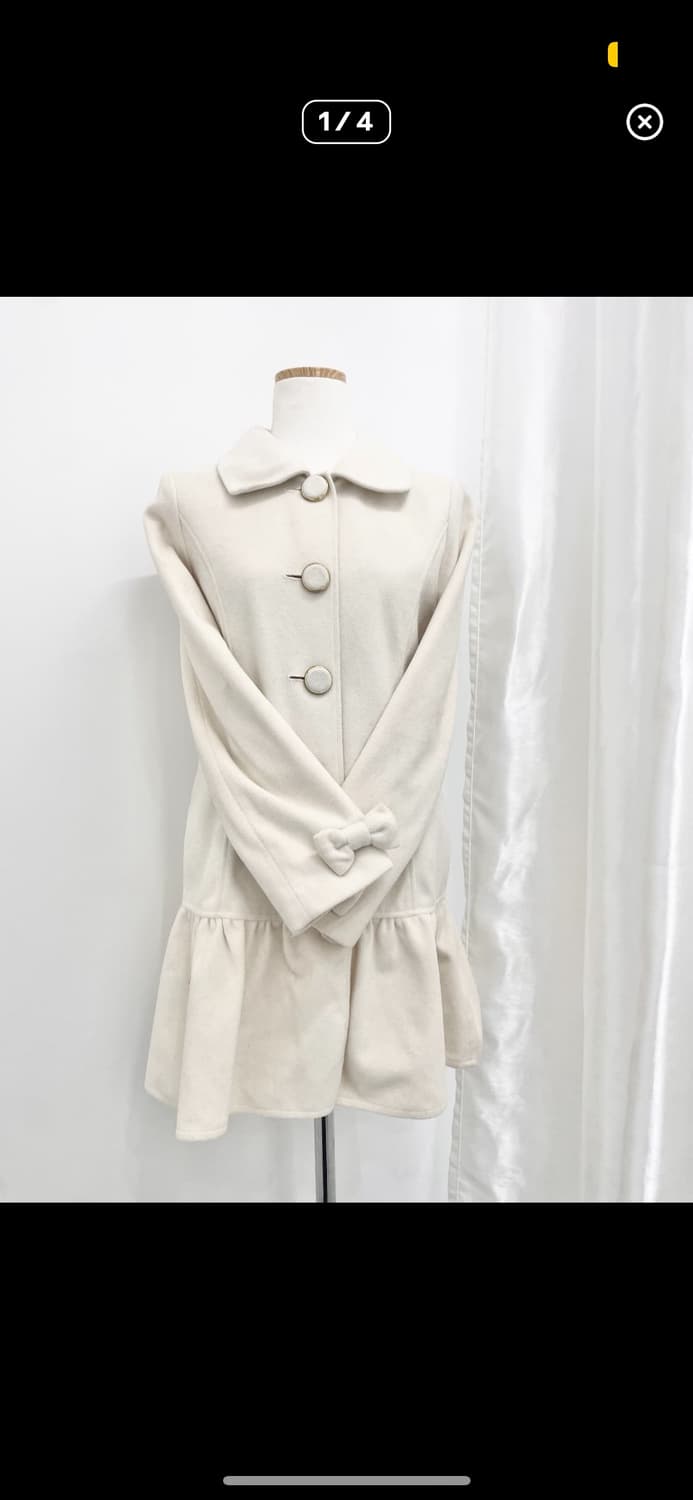 LIZ LISA 리즈리사 리본 프릴 버튼 코트 히메갸루 상품이미지1