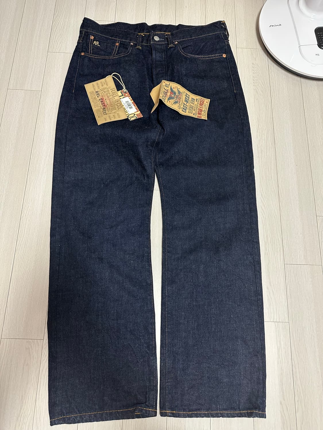 rrl 더블알엘 빈티지파이브포켓 빈파포 생지 데님청바지32x32 팝니다 상품이미지1