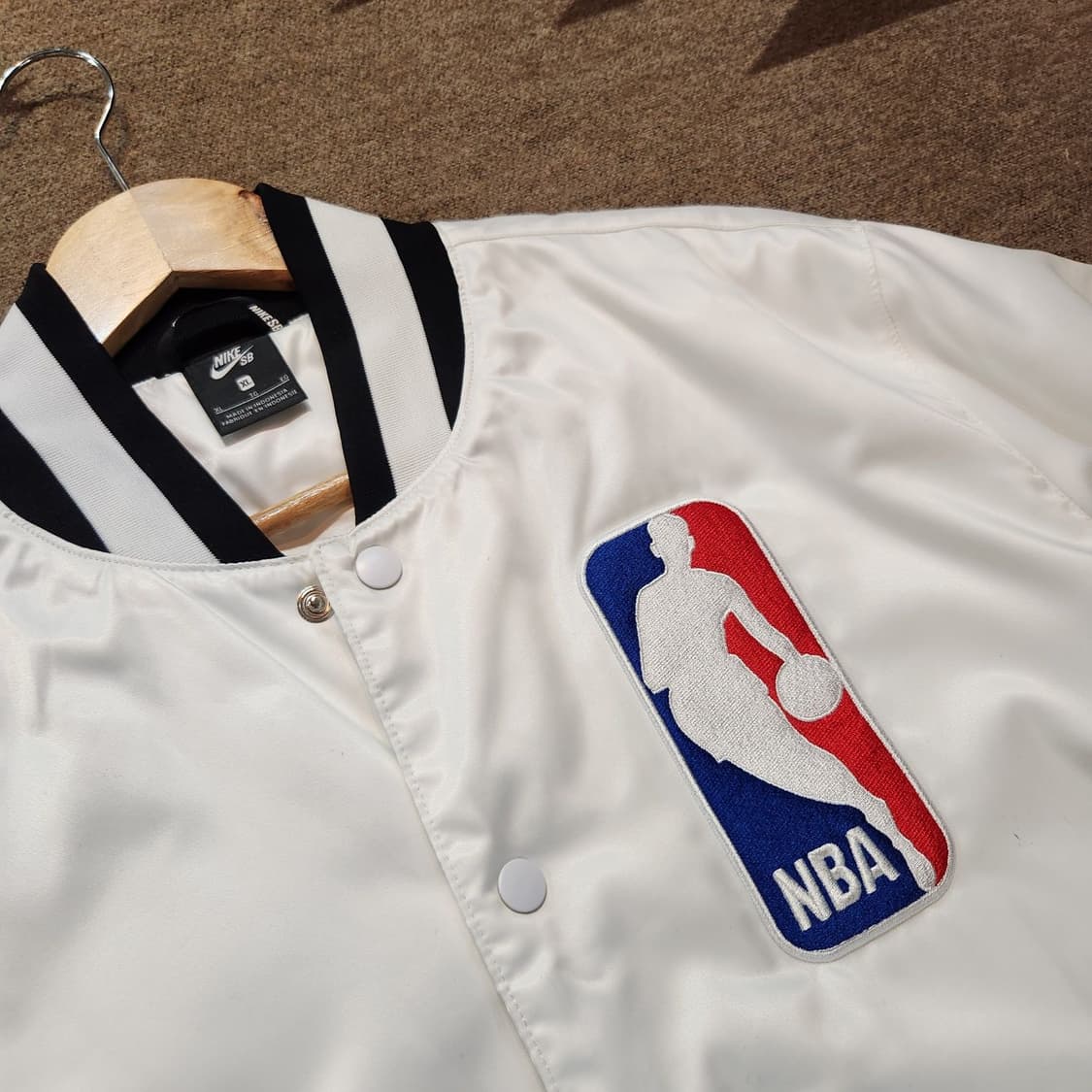 나이키 NBA 화이트 스타디움 자켓 XL 바시티 상품이미지3