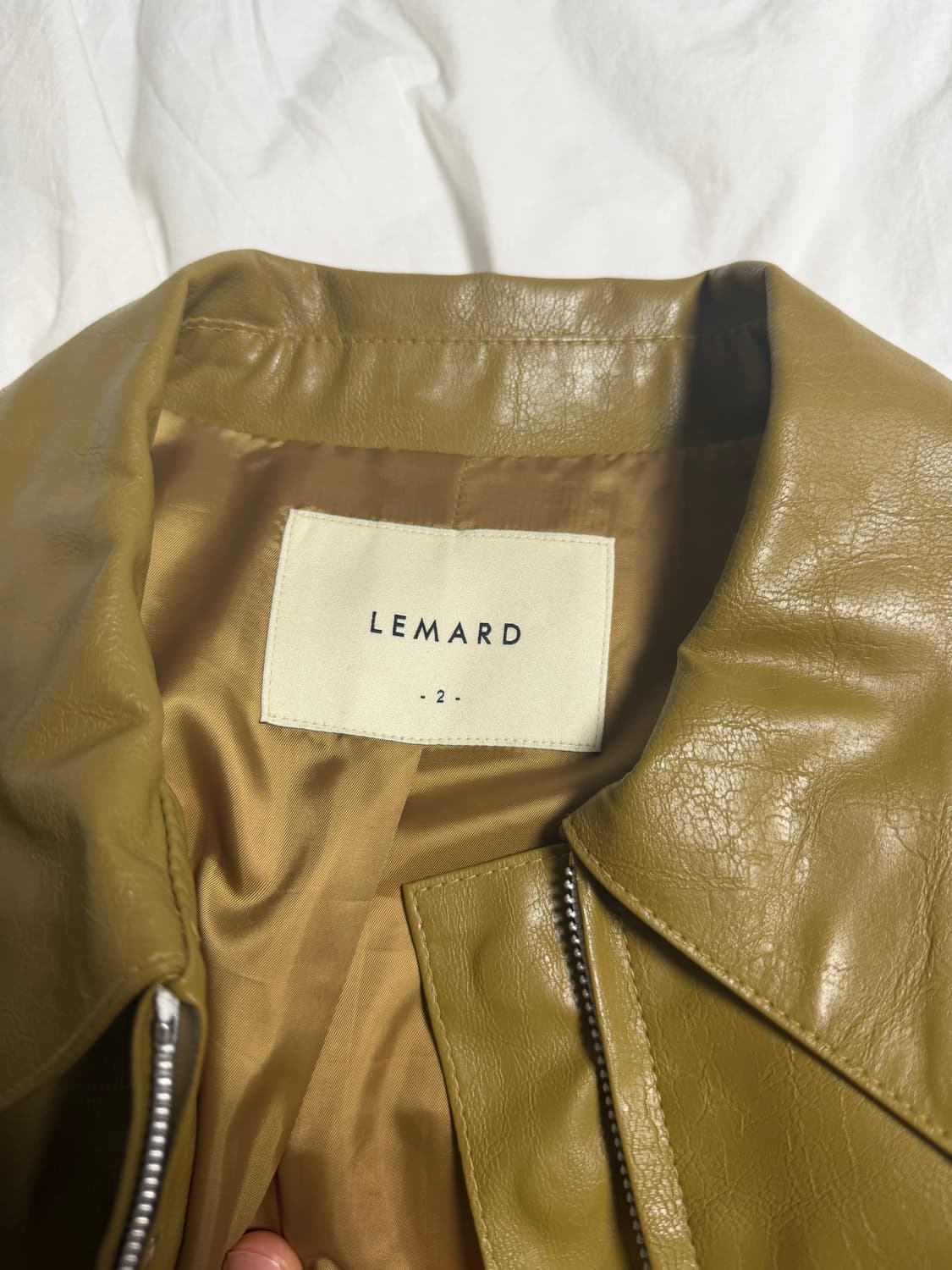 르마드 레더 자켓 상품이미지5