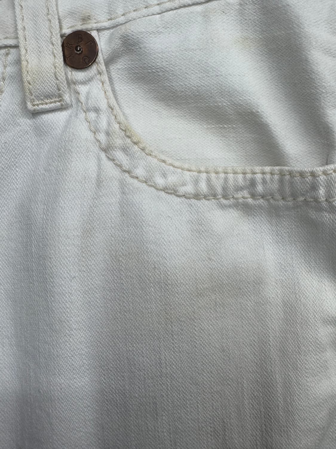 트루릴리전 레인보우 화이트 데님팬츠 상품이미지6