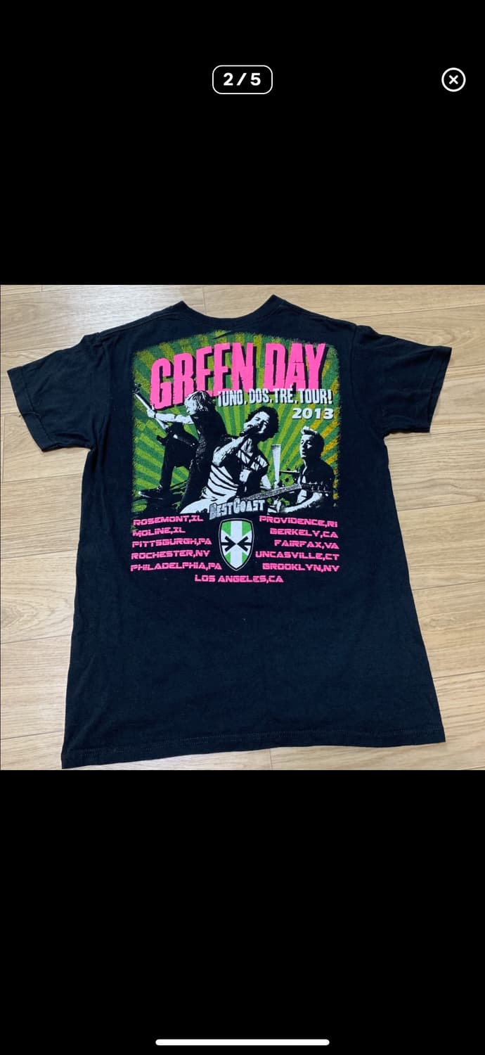 S)Greenday 그린데이 티셔츠 상품이미지2