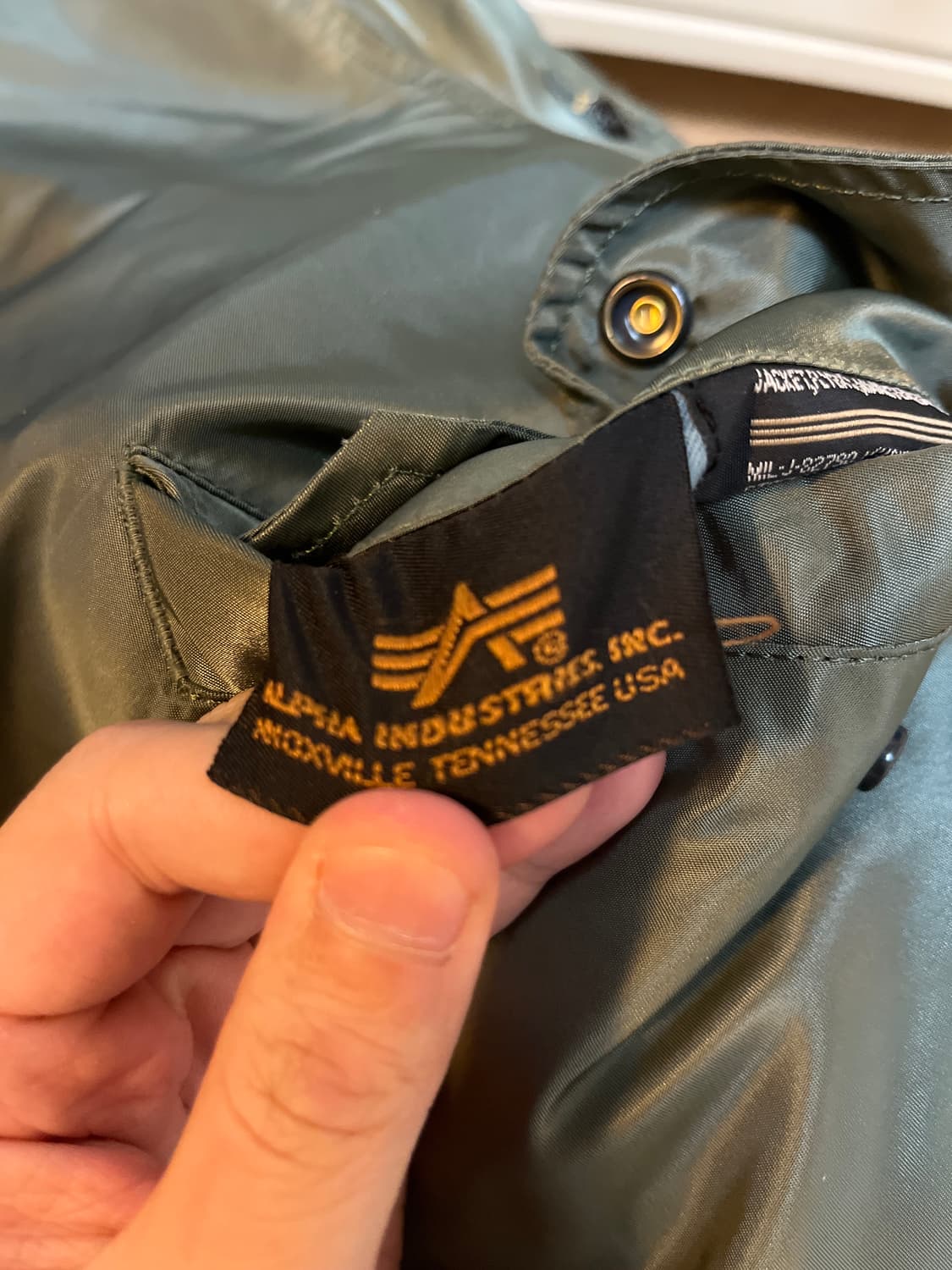 알파인더스트리 ma-1 레귤러핏 XL 판매합니다 상품이미지8