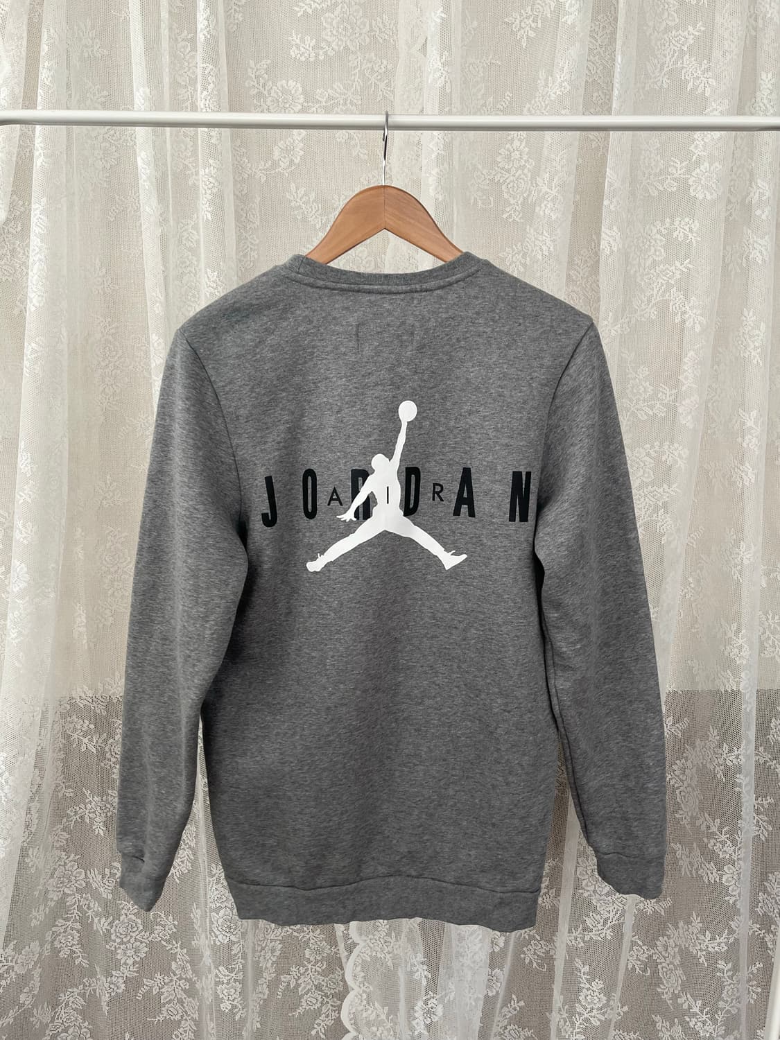 S) 나이키 조던 기모 맨투맨 그레이 상품이미지2