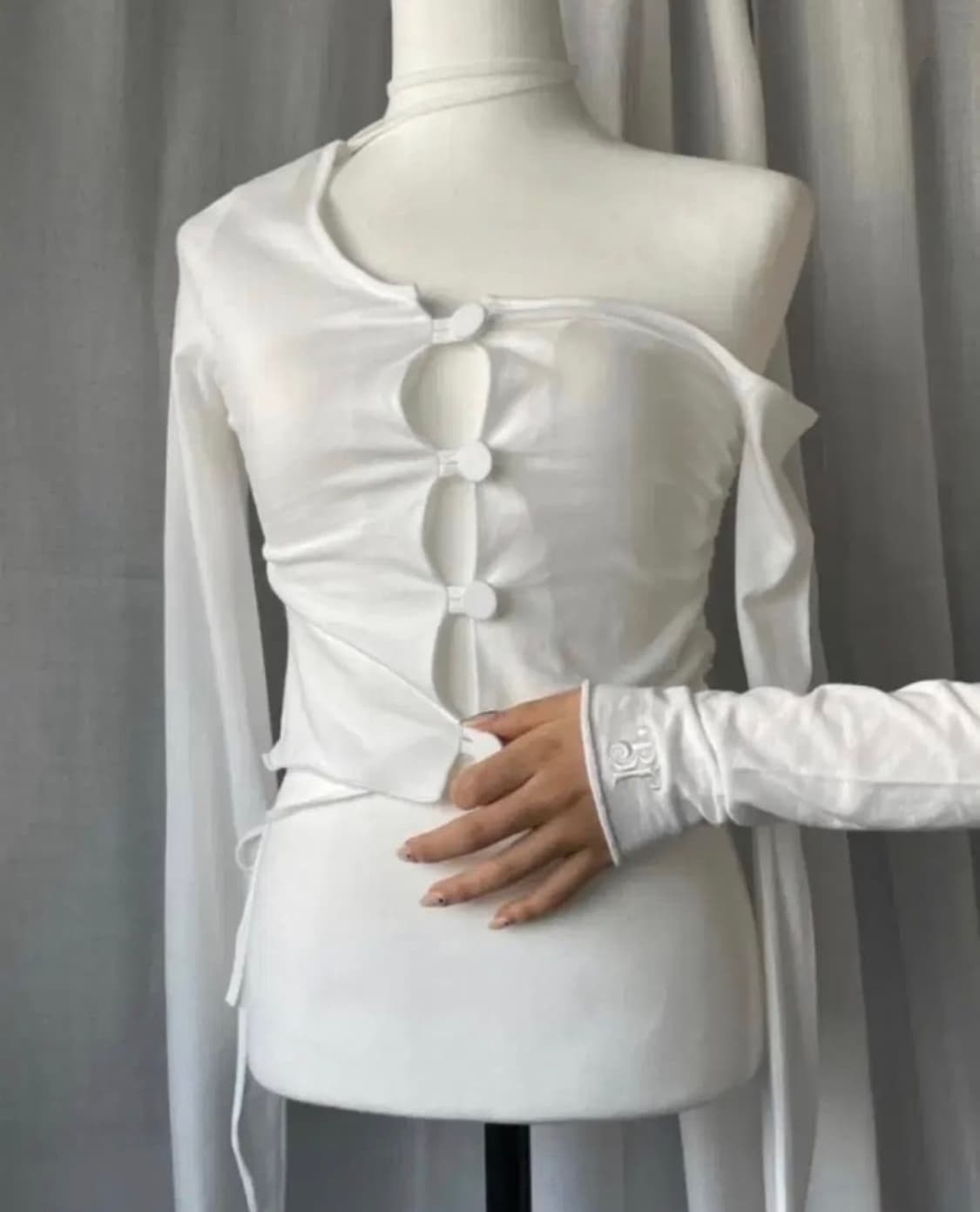 Bnfrom 비엔프롬 가디건 화이트 상품이미지1