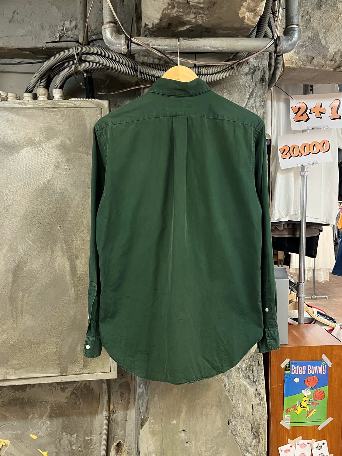 폴로 랄프로렌 클래식핏 셔츠 그린 S #csz3948 상품이미지2