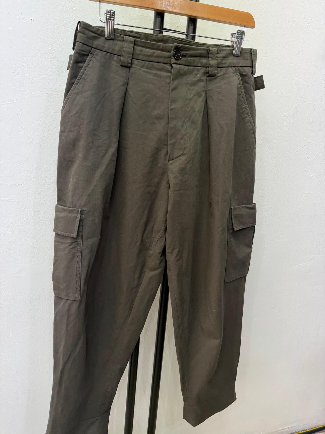 정품) 시스템옴므 21ss 카키 카고팬츠 82(32) 상품이미지2