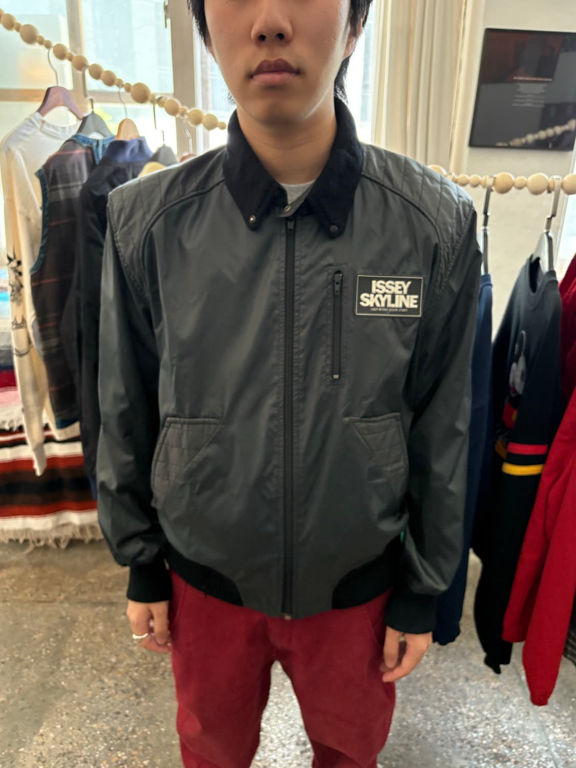 80s Issey Miyake Skyline 봄버자켓 상품이미지1