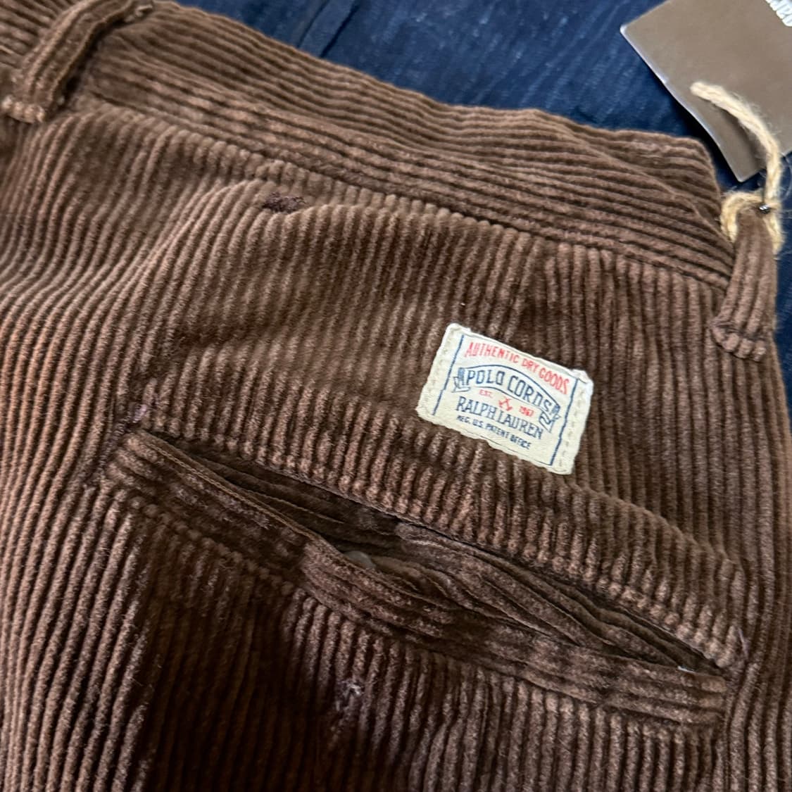 90‘s 폴로 랄프로렌 투턱 코듀로이 팬츠 34 상품이미지6