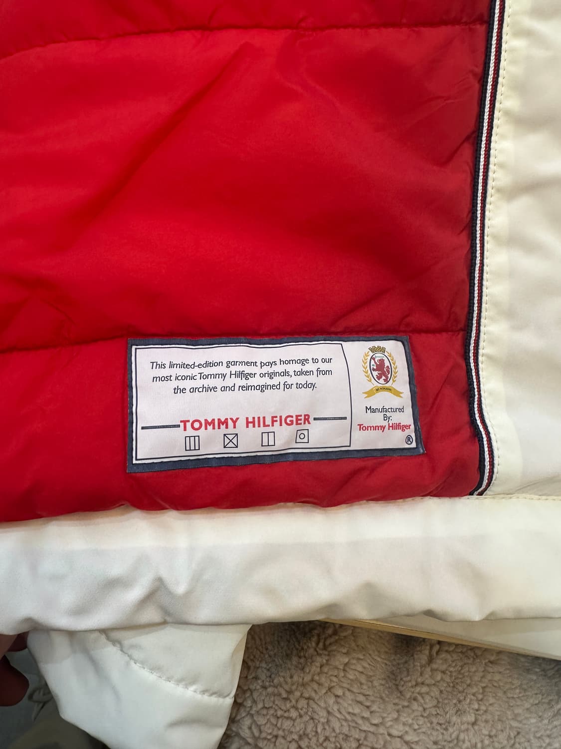 S) 타미 힐피거 올드스쿨 얇은 패딩 점퍼 상품이미지5