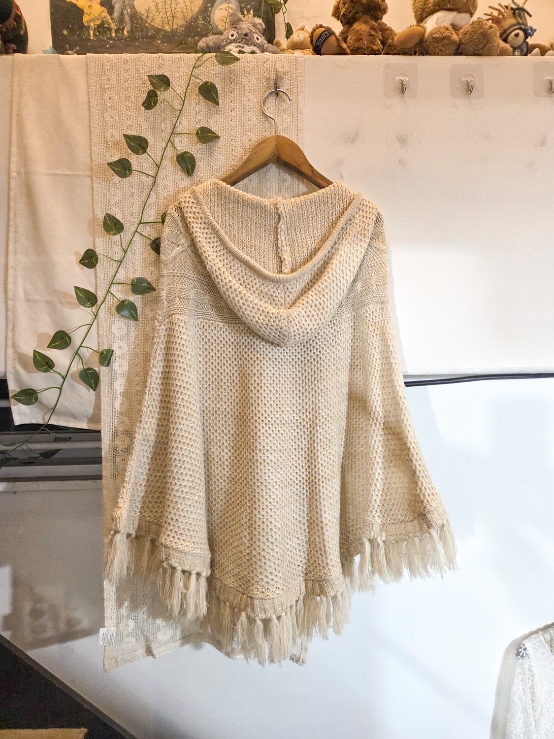 토글 버튼 케이프 가디건 상품이미지5