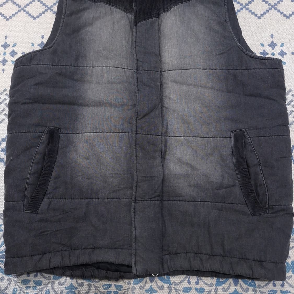 모디파이드 JP 피그먼트 그레이 워싱 스트릿 패디드 패딩조끼 패딩베스트 상품이미지8
