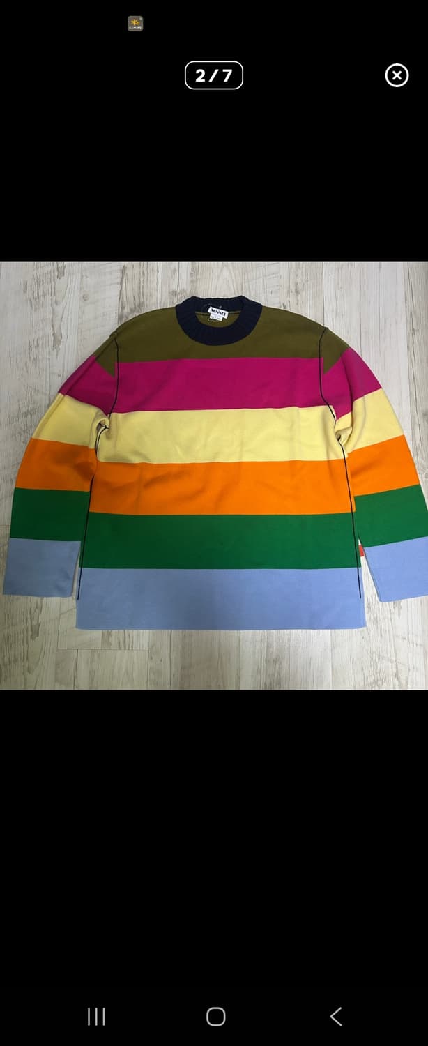 써네이 멀티칼라 스트라이프 니트l~xl 판매합니다(색감 정말 예쁘네요) 상품이미지10