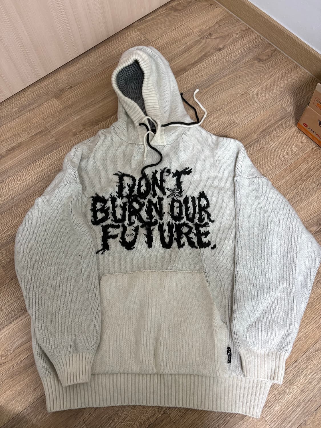 아조바이아조 니트 후드티 상품이미지1