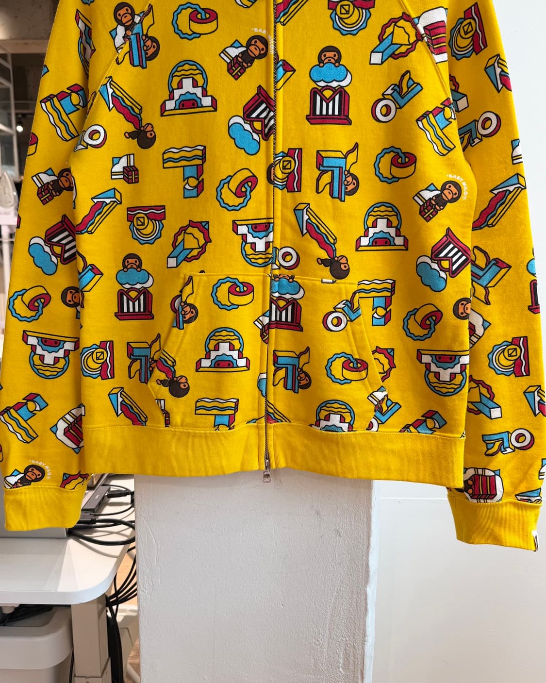 베이프 옐로우 마일로 후드집업  상품이미지6