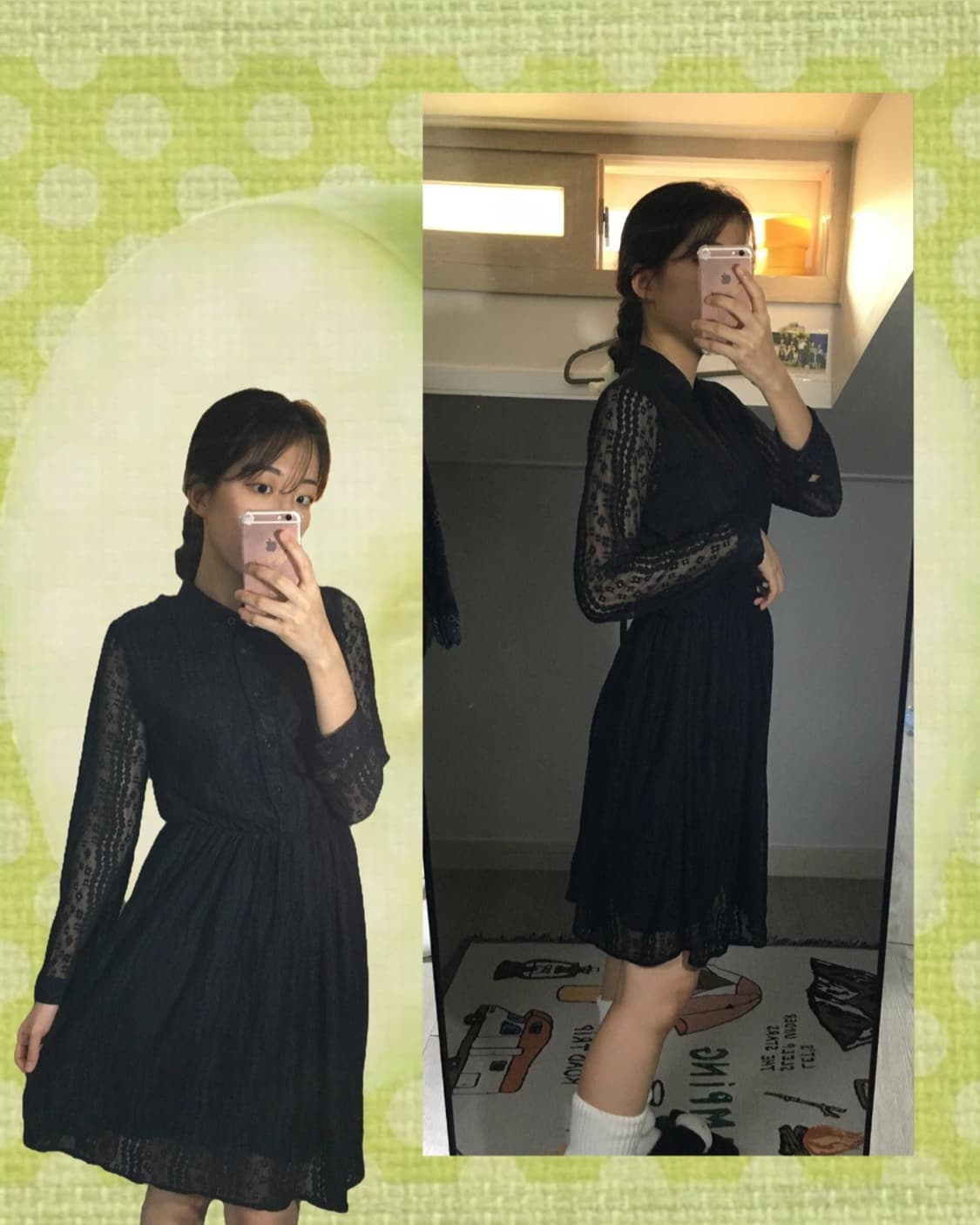 웬즈데이 고스로리 원피스🎃 할로윈 파티의상👻  상품이미지4