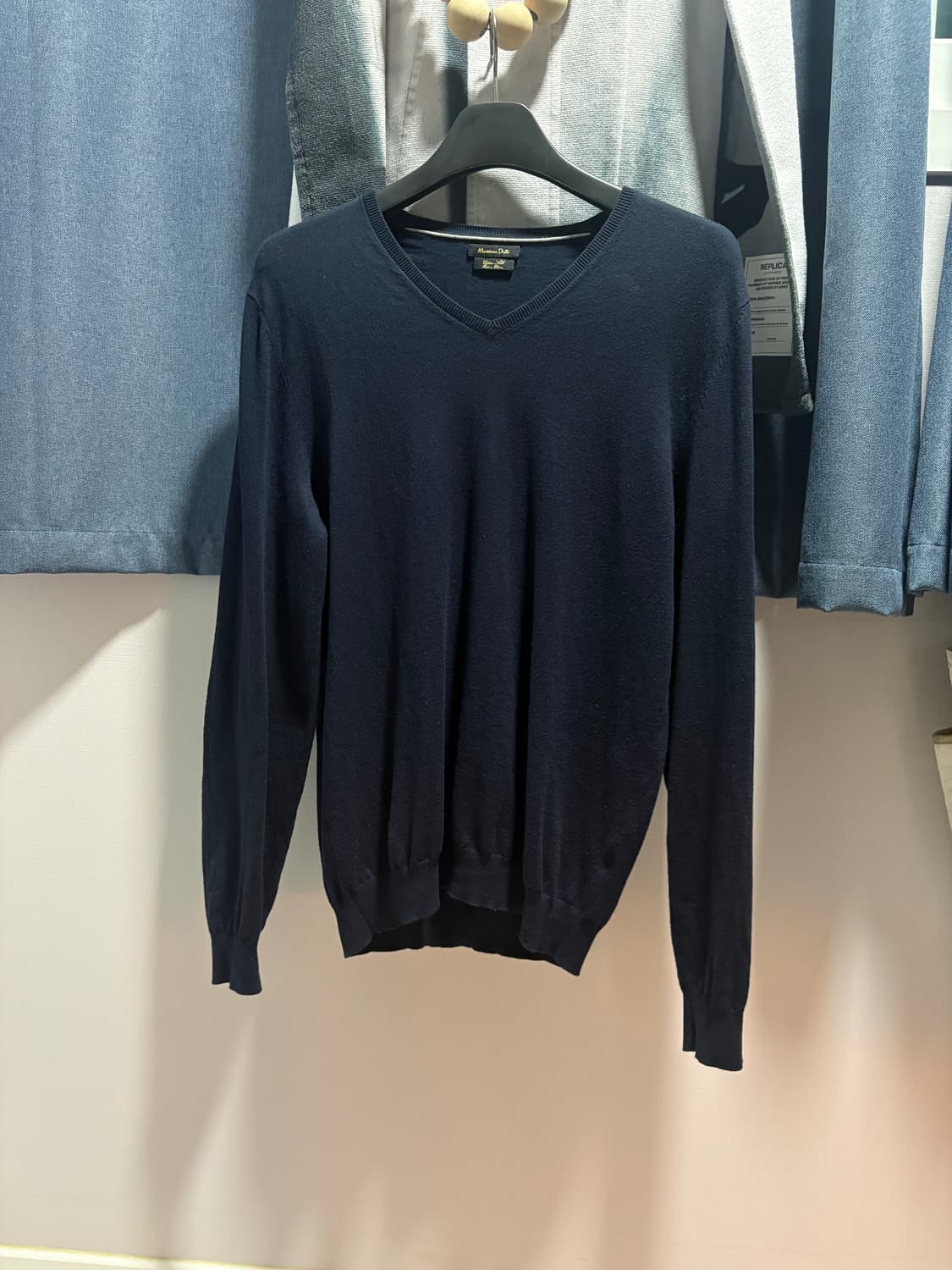 마시모두띠 엘보패치 브이넥 니트 상품이미지2