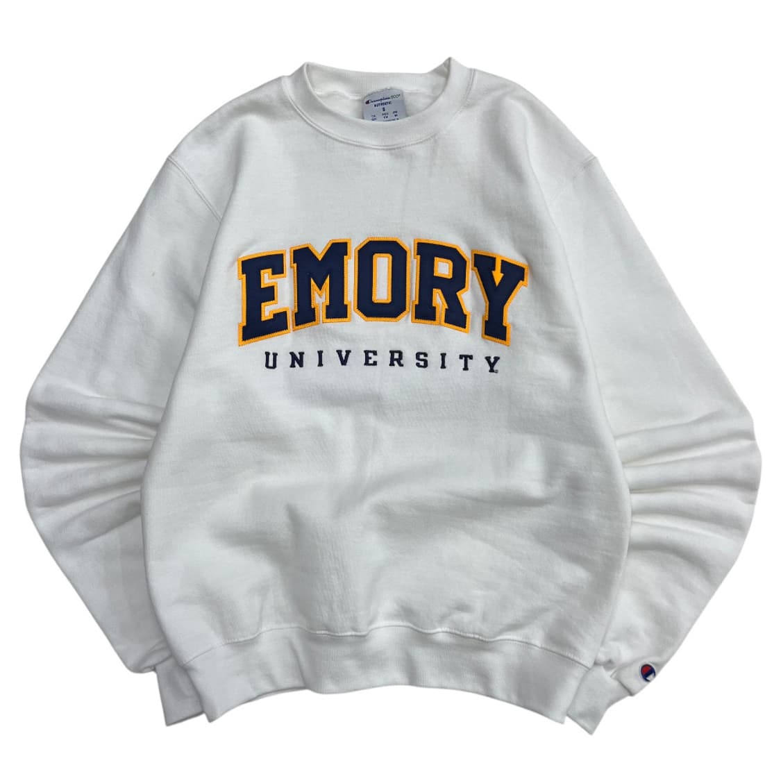 챔피온 센터로고 화이트 맨투맨 S 상품이미지2