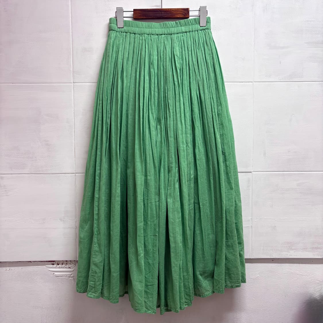 CIAOPANICTYPY 그린 코튼 와이드 팬츠  JPN 상품이미지3