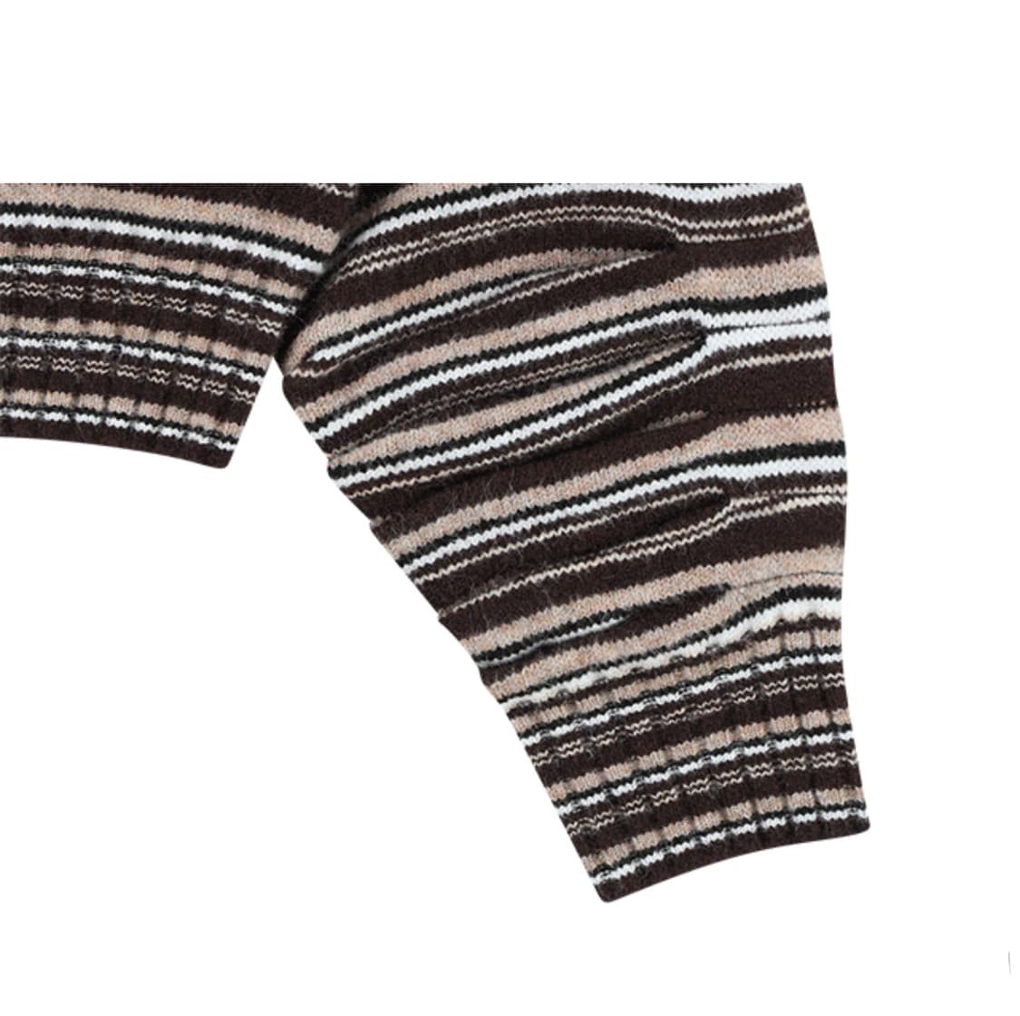 코이세이오-stripe knit brown 상품이미지4