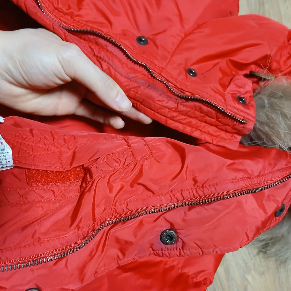 y2k 폴프랭크 원숭이 오리털 패딩 다운 자켓 겨울 상품이미지8