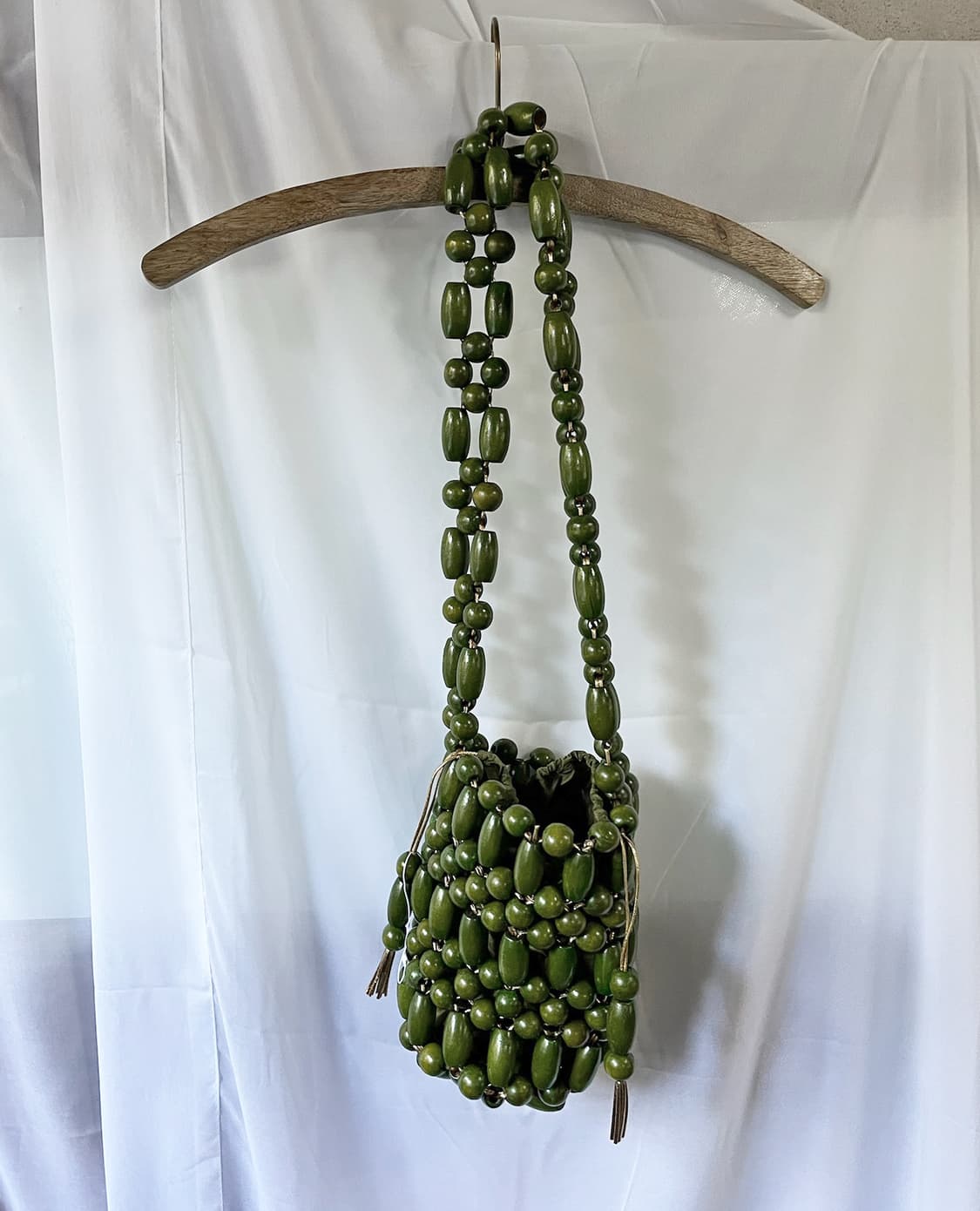 VANINA wood bead shoulder bag 상품이미지7