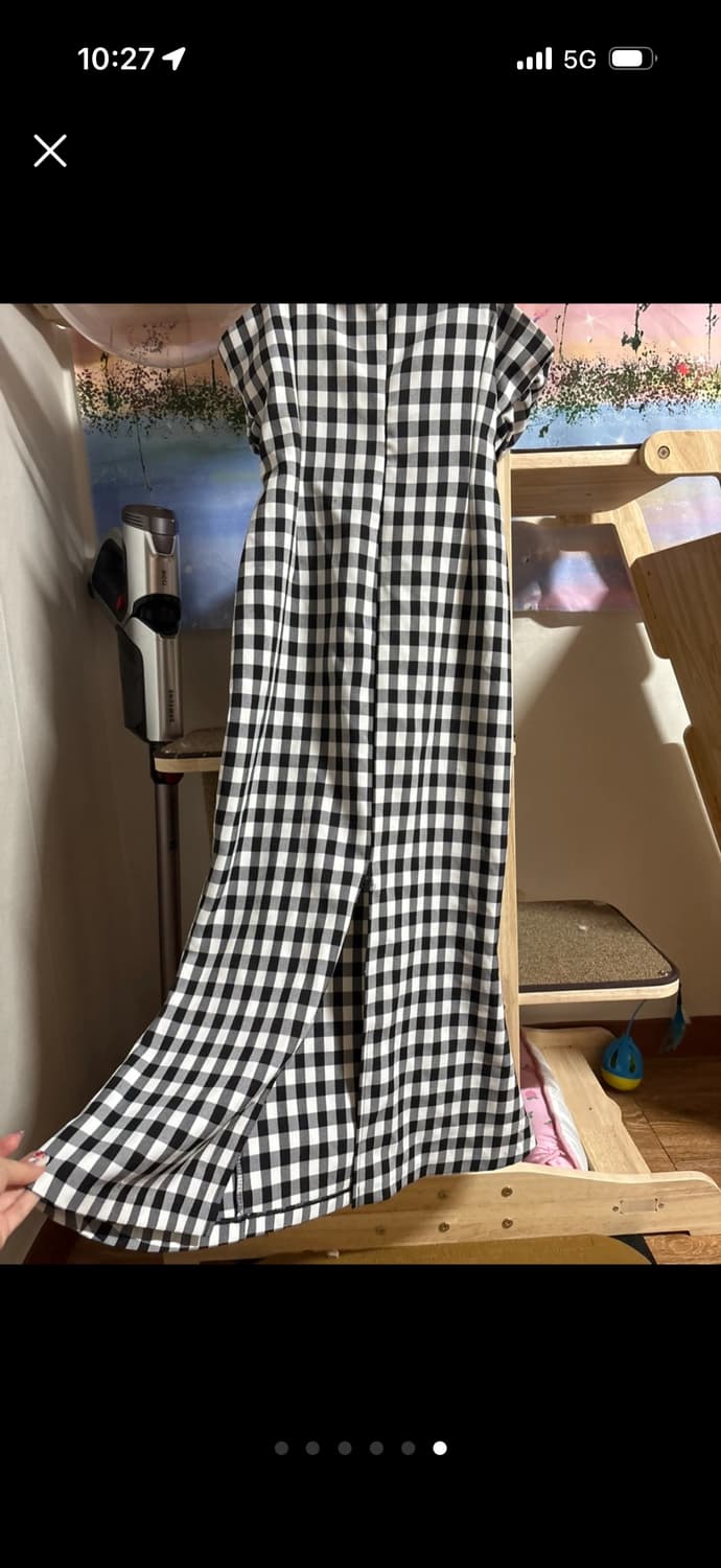 체크 머메이드원피스 상품이미지6