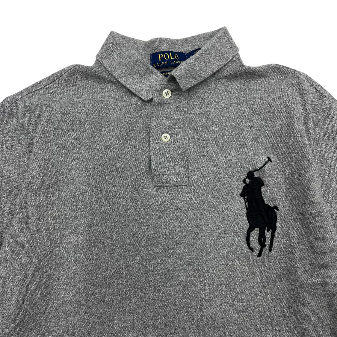 폴로 랄프로렌 블랙 빅포니 그레이 pk티 M 상품이미지4