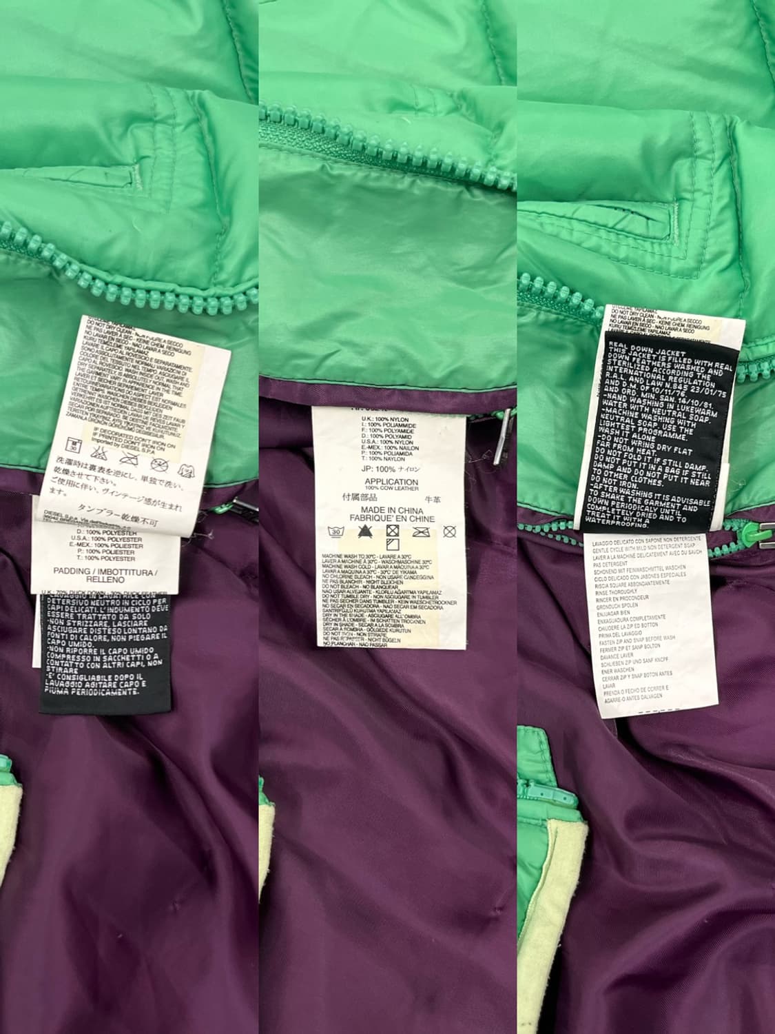 Diesel 디젤 민트 경량패딩 상품이미지10