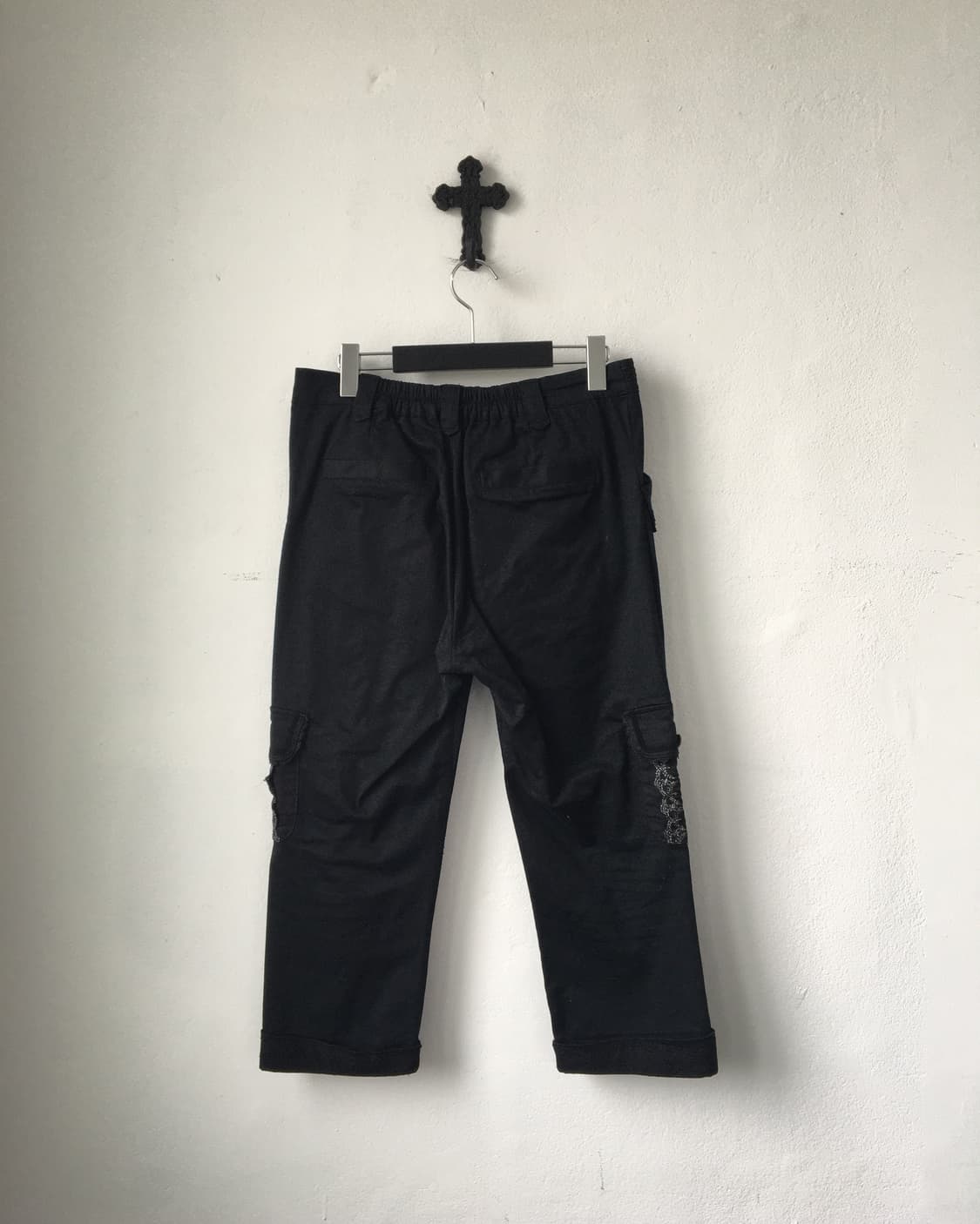 axes femme lace trimming cago capri pant 상품이미지4