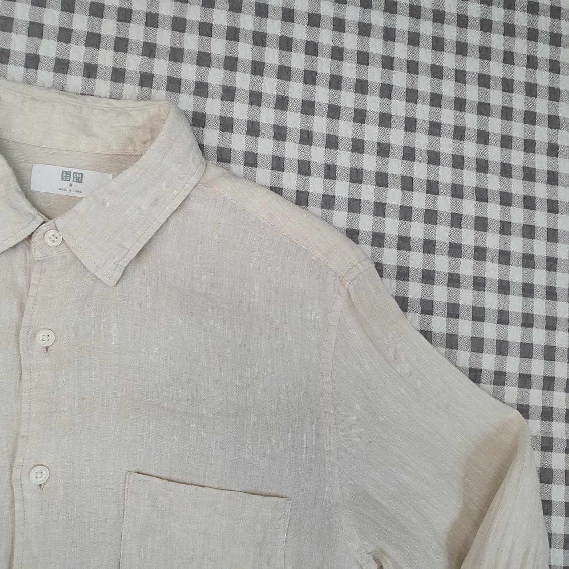 유니클로 마100 긴소매 셔츠 남자95 상품이미지3