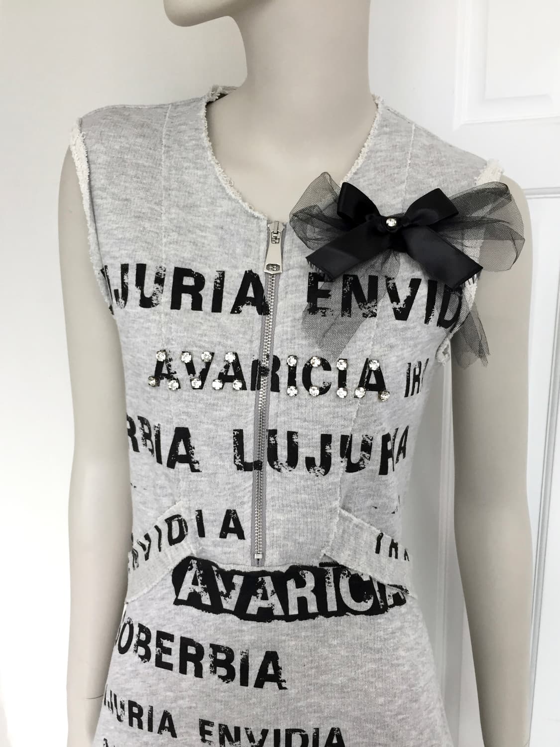 Italy Brand  Typography Grey Dress 상품이미지3