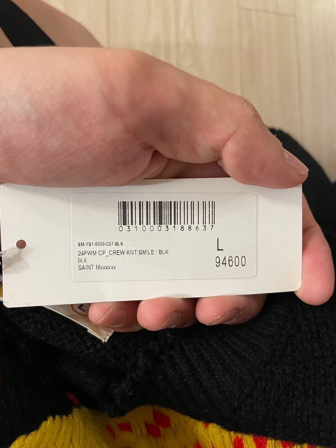 [새상품,L] 세인트마이클(세인트미카엘) x CPFM 스마일 니트 상품이미지5