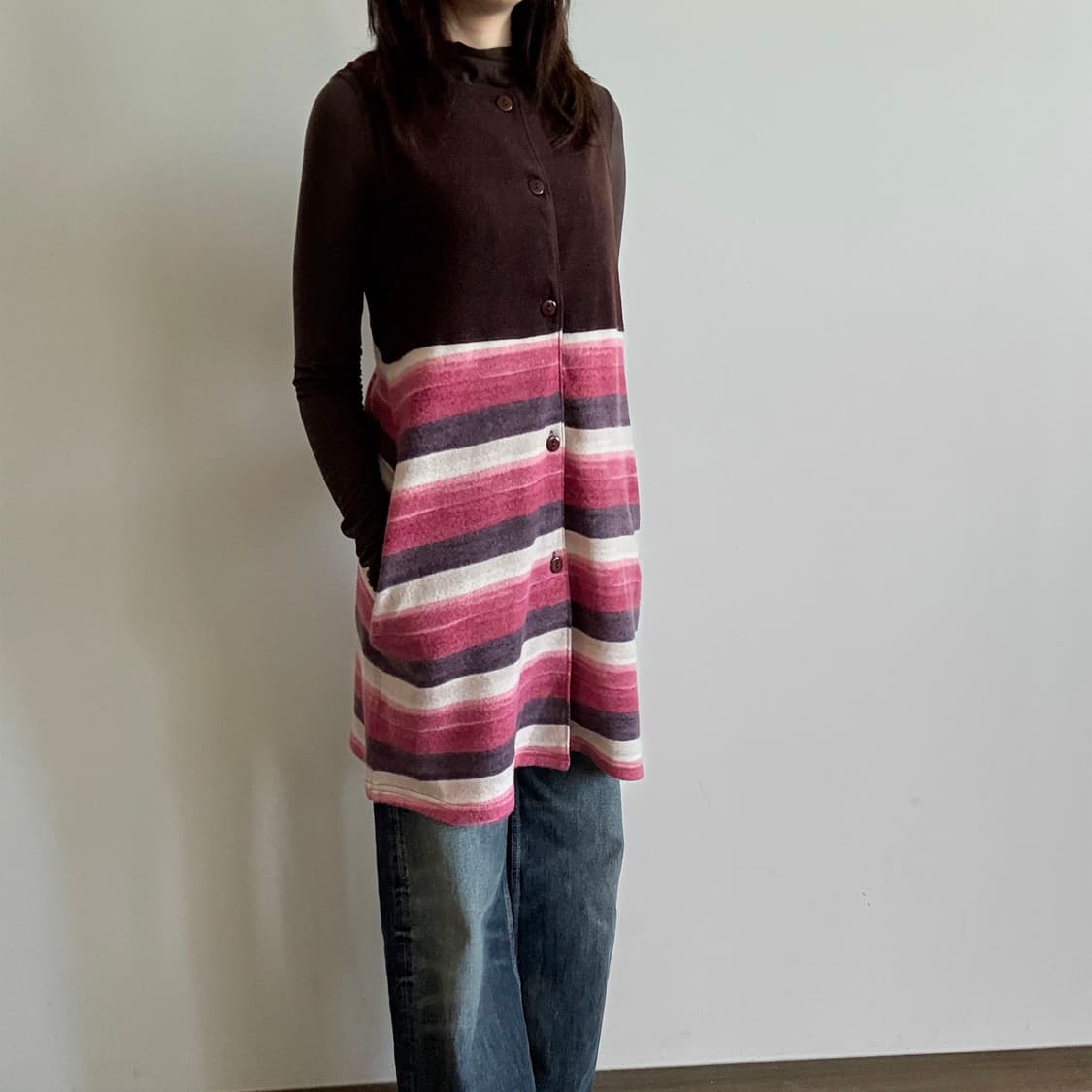 Casa Stripe Knit Sleeveless Dress 상품이미지2