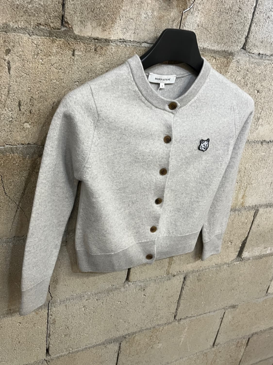 메종 키츠네 폭스 헤드 패치 울 가디건 상품이미지4