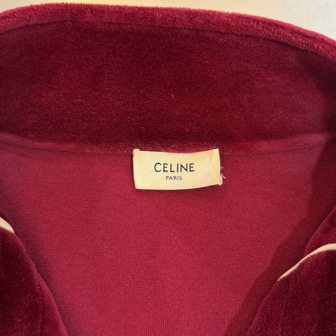 [리오브] 셀린느 트리오페 벨루어 트랙 벨벳 집업 상품이미지4