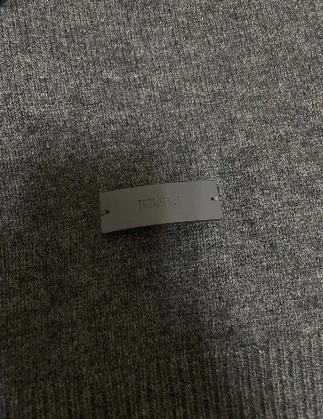 (L) 준지 24fw 울캐시미어 니트 그레이 상품이미지6