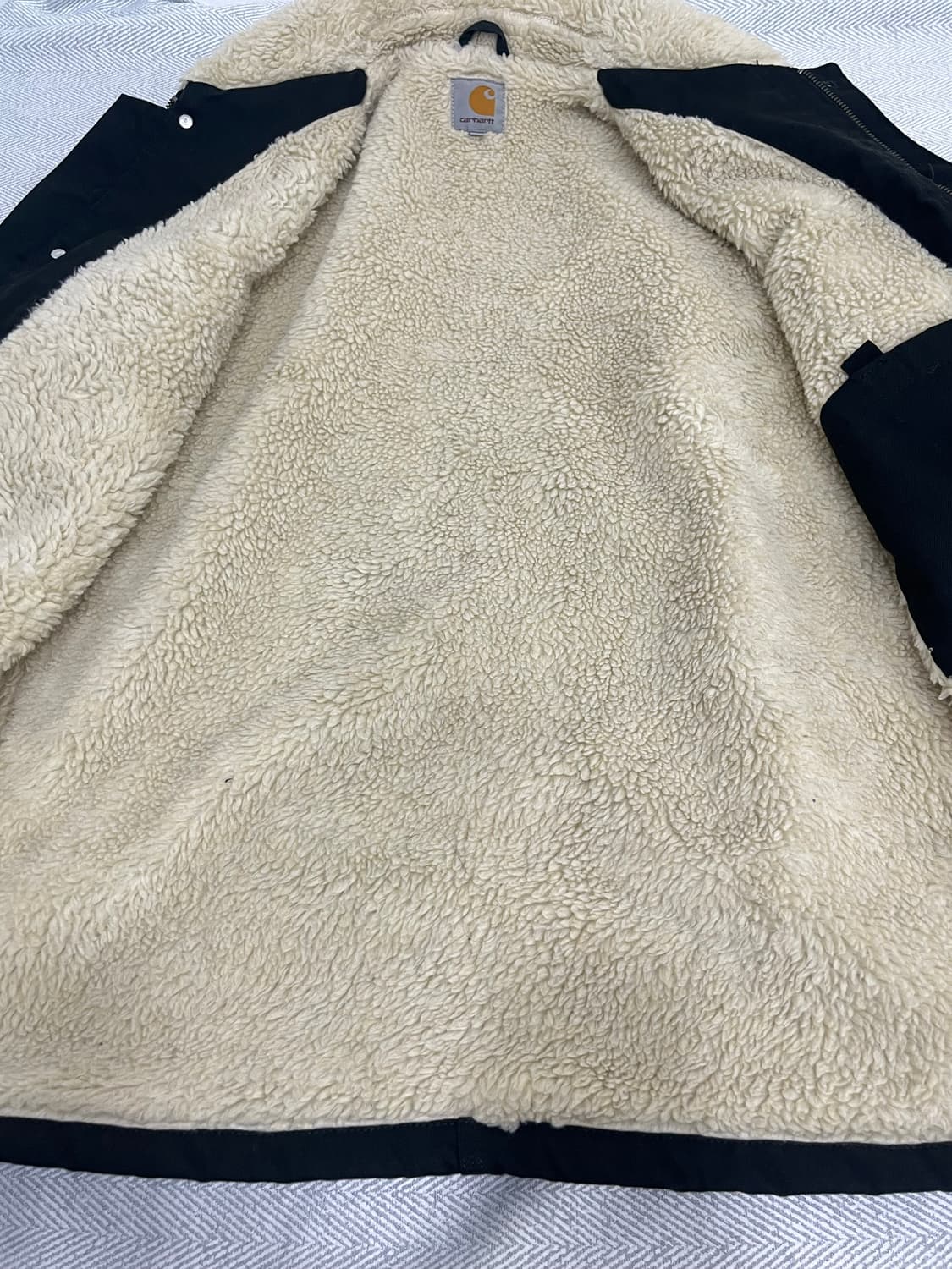 칼하트 wip 쉐르파 초어 워크자켓 S 블랙 상품이미지10