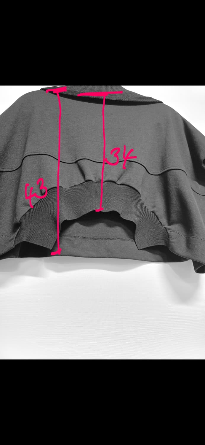 코데즈컴바인 블랙 세일러 카라 반팔 티셔츠 상품이미지6